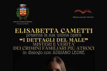 Locandina evento Elisabetta Cametti a Vigliano Biellese, venerdì 6 dicembre ore 17.30