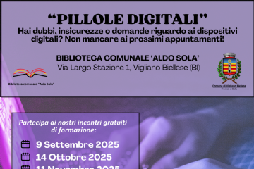 Pillole digitali: secondo appuntamento in Biblioteca