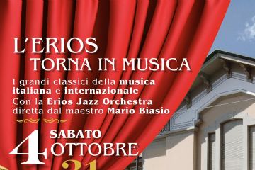 L&#39;Erios torna in musica, con un grande concerto: sabato 4 ottobre