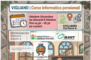 Percorso gratuito di informatica per la terza età: aperte le iscrizioni